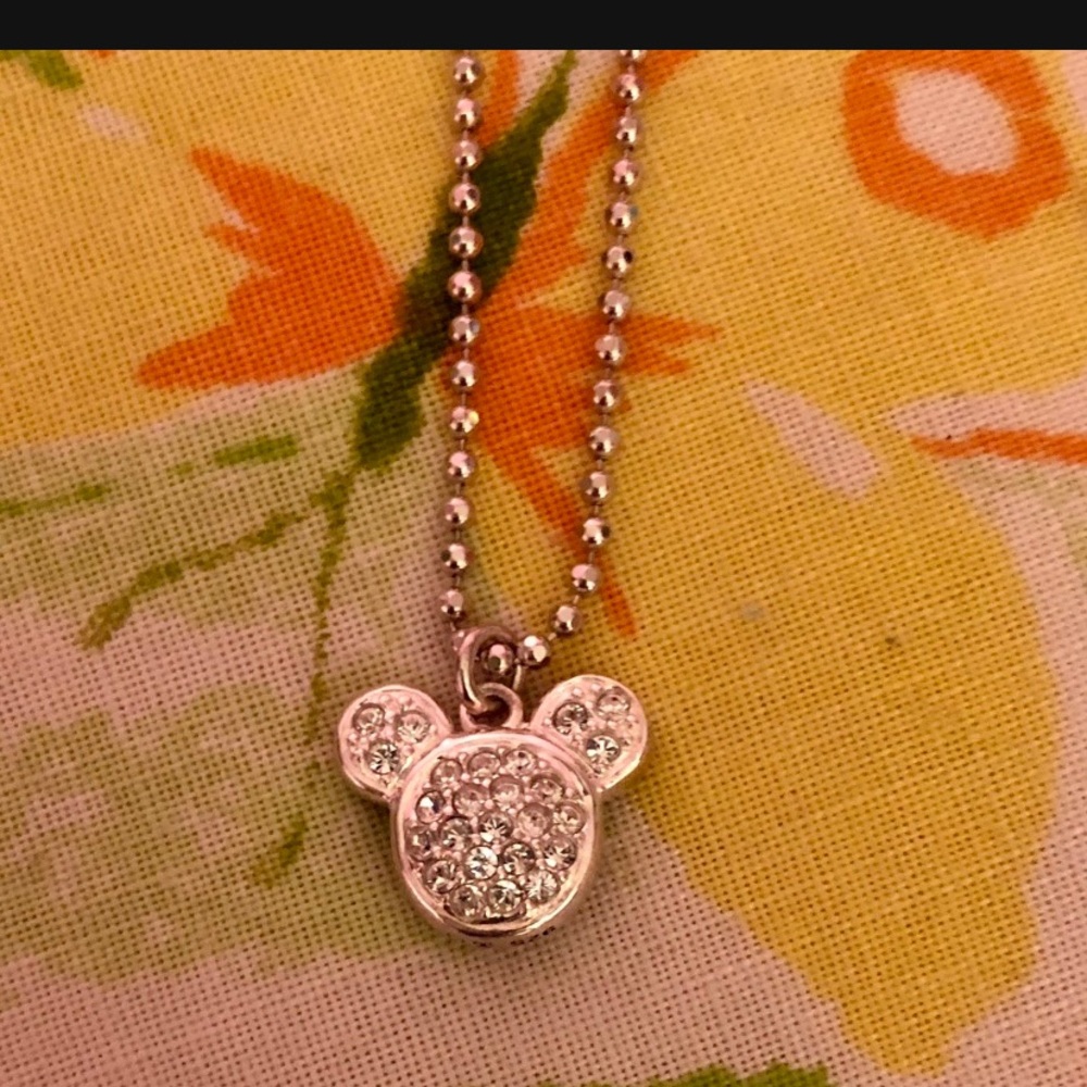 Swarovski crystal Mickey Mouse necklace